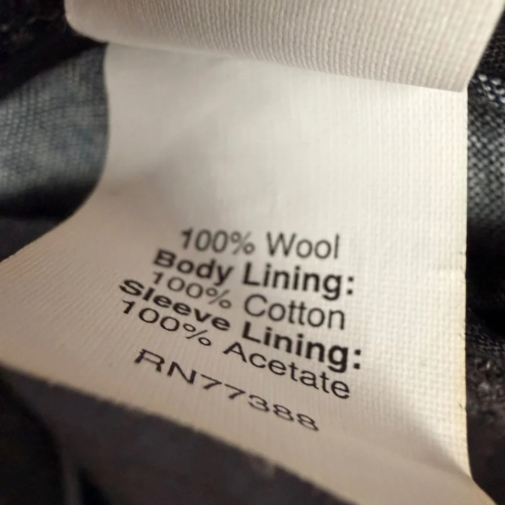 J.Crew Mens 40R Wool Herringbone Blazer Charcoal Grey Ludlow Sport Coat 30176